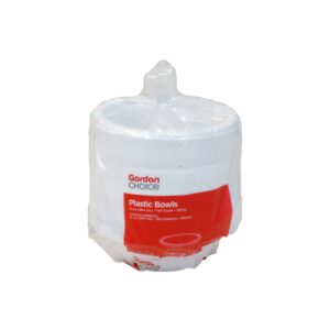 12 oz. White Plastic Bowls | Packaged