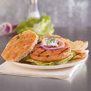 Alaskan Salmon Burgers | Styled