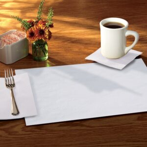Floral Pattern White Placemats | Styled