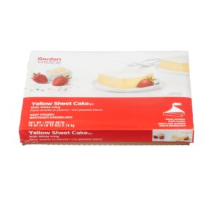 Yellow Sheet Cake with White Icing | Packaged