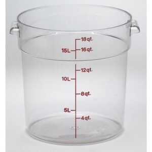 CONTAINER FD RND CLR 18QT 1CT | Raw Item