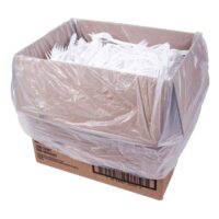 White Plastic Forks | Packaged