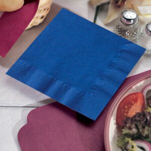 Navy Blue Beverage Napkins | Styled
