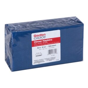Navy Blue Dinner Napkin | Packaged