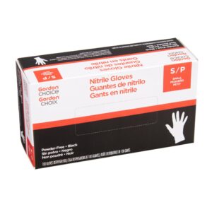 GLOVE NITRILE SML PWDFR BLK 10-100CT | Packaged