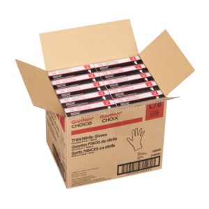 Large Black Nitrile Gloves | Packaged