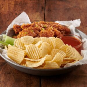 Hot Honey Ripple Potato Chips | Styled