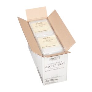 TRAY PLAS 2CMPT NACHO 5X6 | Packaged
