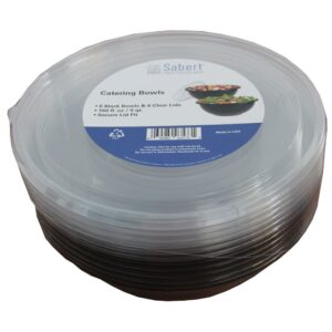 160 oz. Round Bowls w/Lids | Packaged