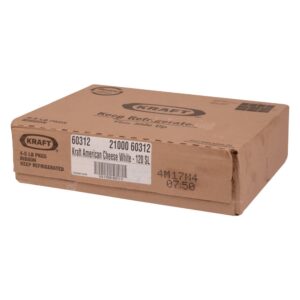 CHEESE AMERICAN 120 SLICE WHITE 5 LB | Corrugated Box