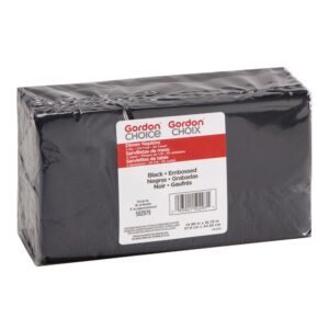 Black Dinner Napkins | Packaged