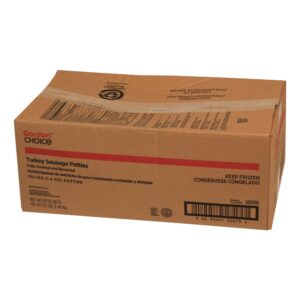 Turkey Breakfast Sausage, Cooked | Corrugated Box