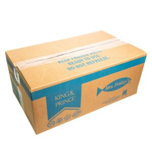 Mrs. Fridays Craft Beer Battered Cod 3oz | Corrugated Box