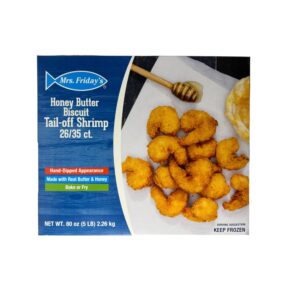 Mrs. Fridays Honey Butter Biscuit Shrimp | Packaged