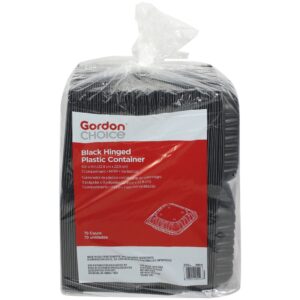 CONT MFPP 1CMPT BLK 9X9 HNGD | Packaged