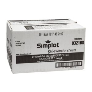 Sidewinder Cut French Fries | Corrugated Box