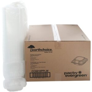 CONT PLAS 6X6″ CLR HNGD 3-107CT | Styled