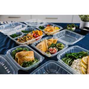 CONT PLAS 6X6″ CLR HNGD 3-107CT | Styled