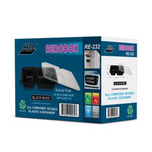Rerobox Plastic Container 32oz 2-Comp Re | Raw Item
