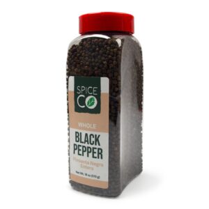 SpiceCo Black Pepper Whole 18oz | Packaged
