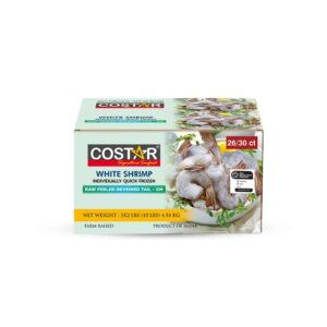 Costar Raw White Shrimp | Corrugated Box
