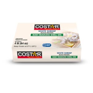 CStar Shrimp Raw Block 21-25ct 4lb | Packaged