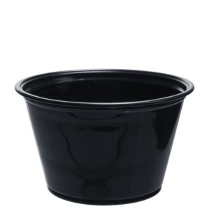 CUP PRTN SOUFF PP 4Z BLK | Raw Item