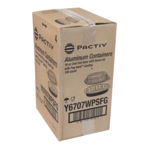 TRAY ALUM 16Z W/DOME LID 100CT PACTIV | Corrugated Box