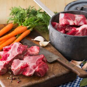 BEEF CHK NCK BONE 1″ 1.75#AVG | Styled