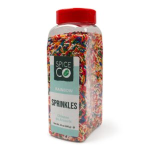 SpiceCo Rainbow Sprinkles 24oz | Packaged
