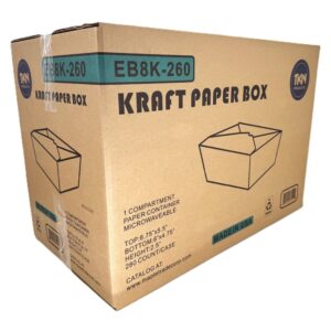 Rerobox Kraft #8 Takeout Box 280ct | Corrugated Box