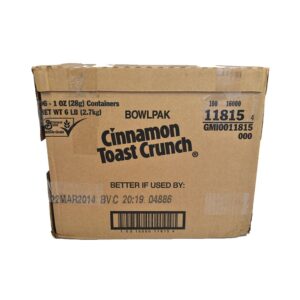 96-BOWL PK CEREAL CINN TOAST CRUNCH | Corrugated Box