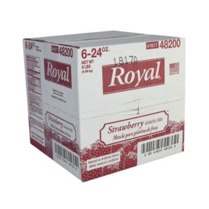 GELATIN MIX STRAWB 24Z ROYAL | Corrugated Box