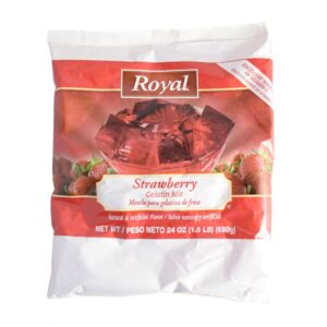 GELATIN MIX STRAWB 24Z ROYAL | Packaged