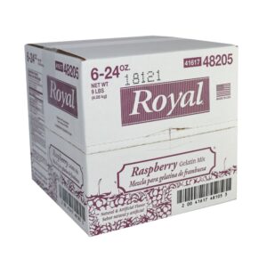 GELATIN MIX RASPB 24Z ROYAL | Corrugated Box