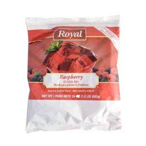 GELATIN MIX RASPB 24Z ROYAL | Packaged
