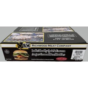 Angus Ground Beef Patties, 1/3 lb. | Corrugated Box
