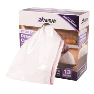 Tall Kitchen Drawstring Can Liners | Packaged