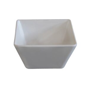 5″ White Square Bowl | Raw Item