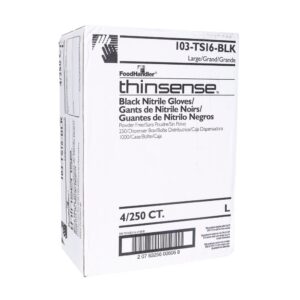 Large Black Nitrile Powder Free Gloves | Corrugated Box