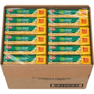 Club & Cheddar Sandwich Crackers | Packaged