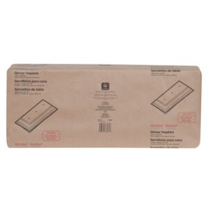 2-Ply Embossed Dinner Napkin, White | Packaged