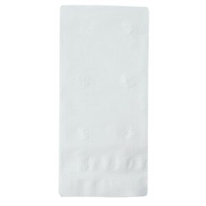 2-Ply Embossed Dinner Napkin, White | Raw Item
