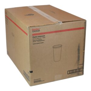 24oz Plastic Cold Cups, Clear | Corrugated Box