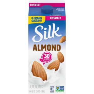 Silk Unsweetened Almond Milk 64oz | Packaged