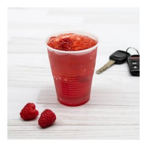 CUP PLAS 12Z SQT TRANS RIBBED 1M | Styled