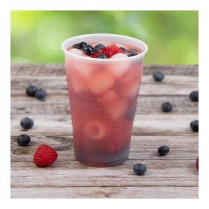 CUP PLAS CLD 16Z RIBBED TRANSL | Styled