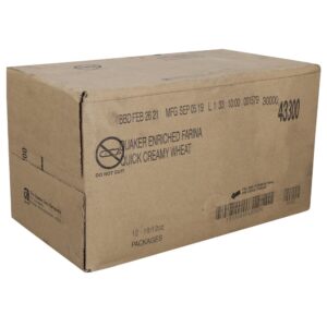 Creamy Wheat Farina Hot Cereal | Corrugated Box