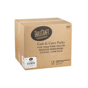 Clear 8 oz. Squeeze Bottle | Corrugated Box