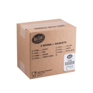 Black Oval Basket | Corrugated Box